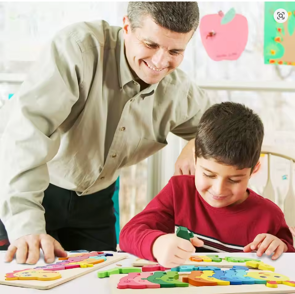 puzzle en bois - MacaronPuzzle™ - Voiture de Police