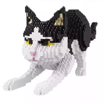 Bloc de Construction - BrickPets™ - Chat Tuxedo