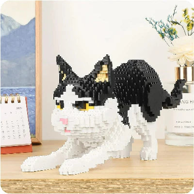 Bloc de Construction - BrickPets™ - Chat Tuxedo