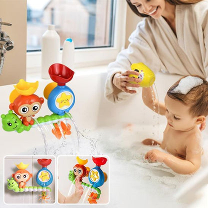 Jeu de bain coloré chenille singe